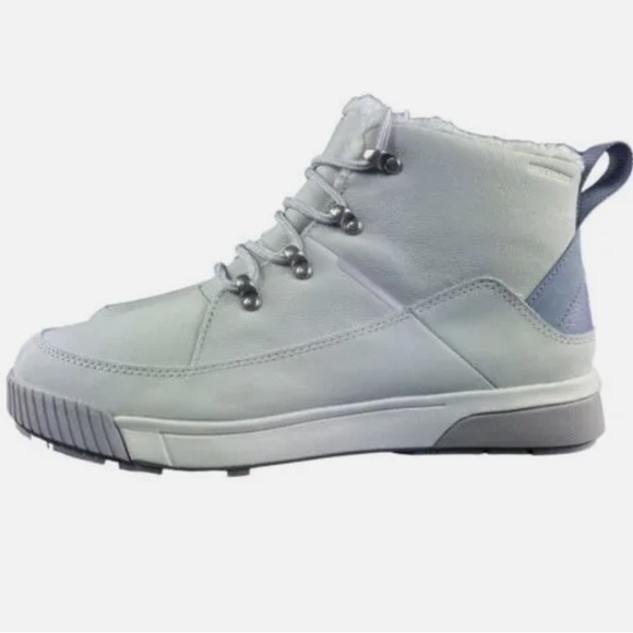 The North Face Women's Sierra Mid Lace WP Gardenia White Grey Boots - Picture 3 of 6